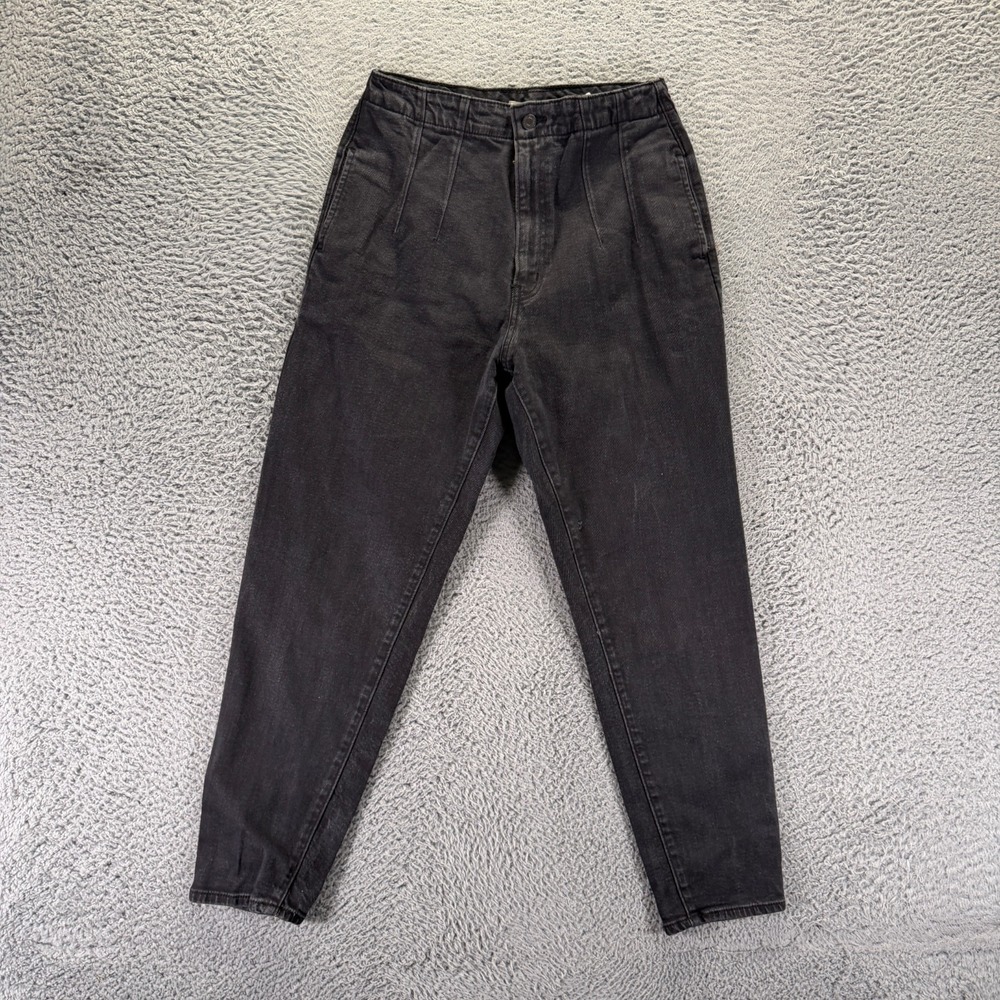 Levi's Jeans Womens 30x27 Black Cotton Denim Tapered Leg Travel Workwear Stretch